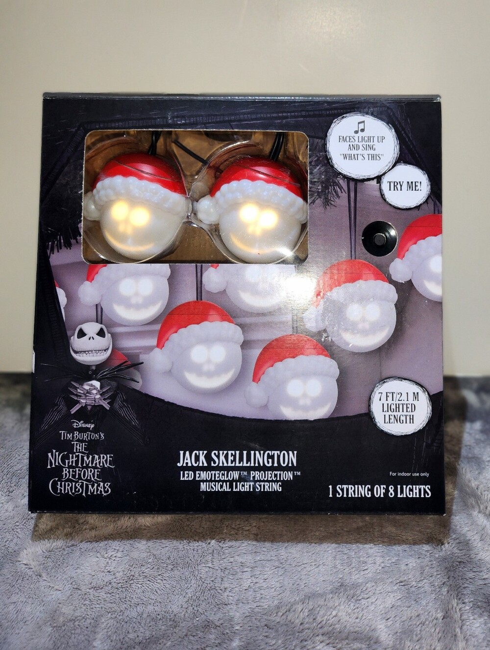 Jack Skellington LED Emoteglow Projection Musical Light String